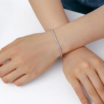 [Rose Jewellery]Dazzling Sparkling Round Cut Daily Bracelet