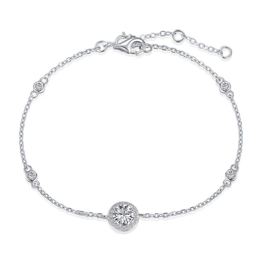 [Rose Jewellery]Dazzling Round Cut Shape Bracelet