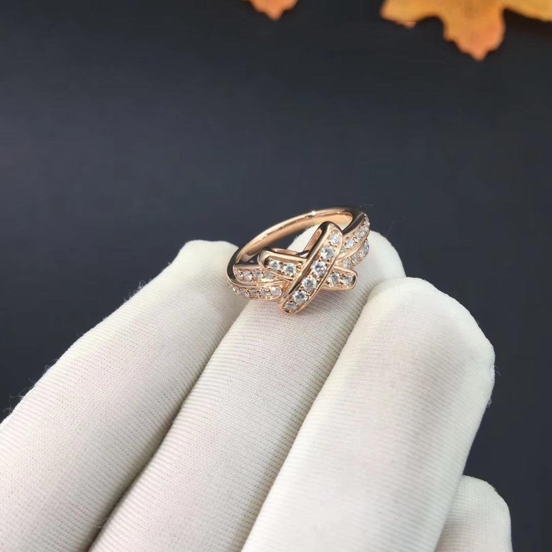 [Rose Jewelrys]JEUX DE RING PINK GOLD DIAMOND