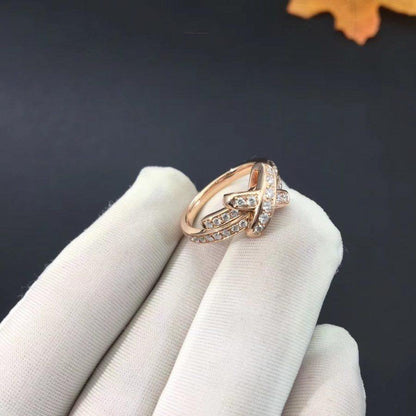 [Rose Jewelrys]JEUX DE RING PINK GOLD DIAMOND