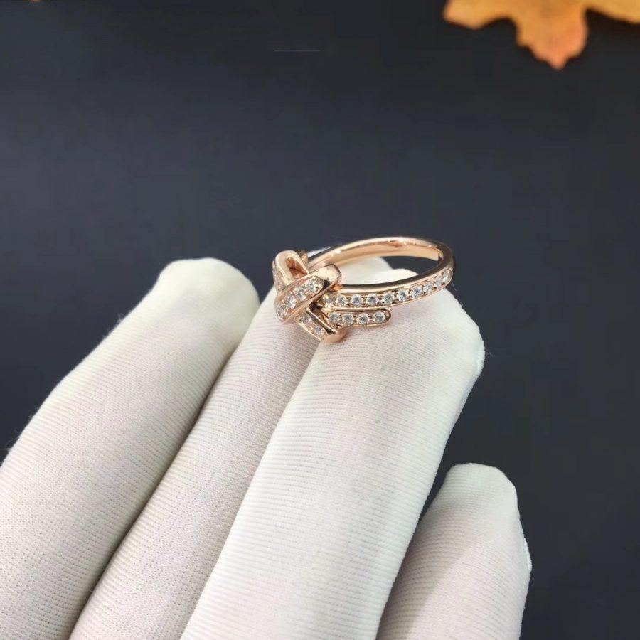 [Rose Jewelrys]JEUX DE RING PINK GOLD DIAMOND