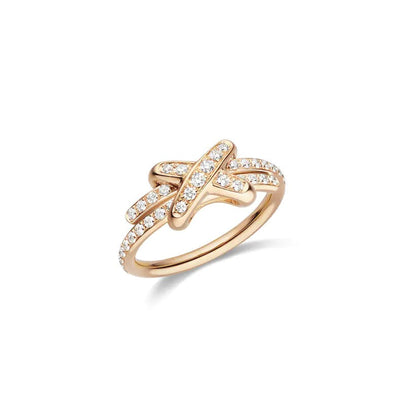 [Rose Jewelrys]JEUX DE RING PINK GOLD DIAMOND